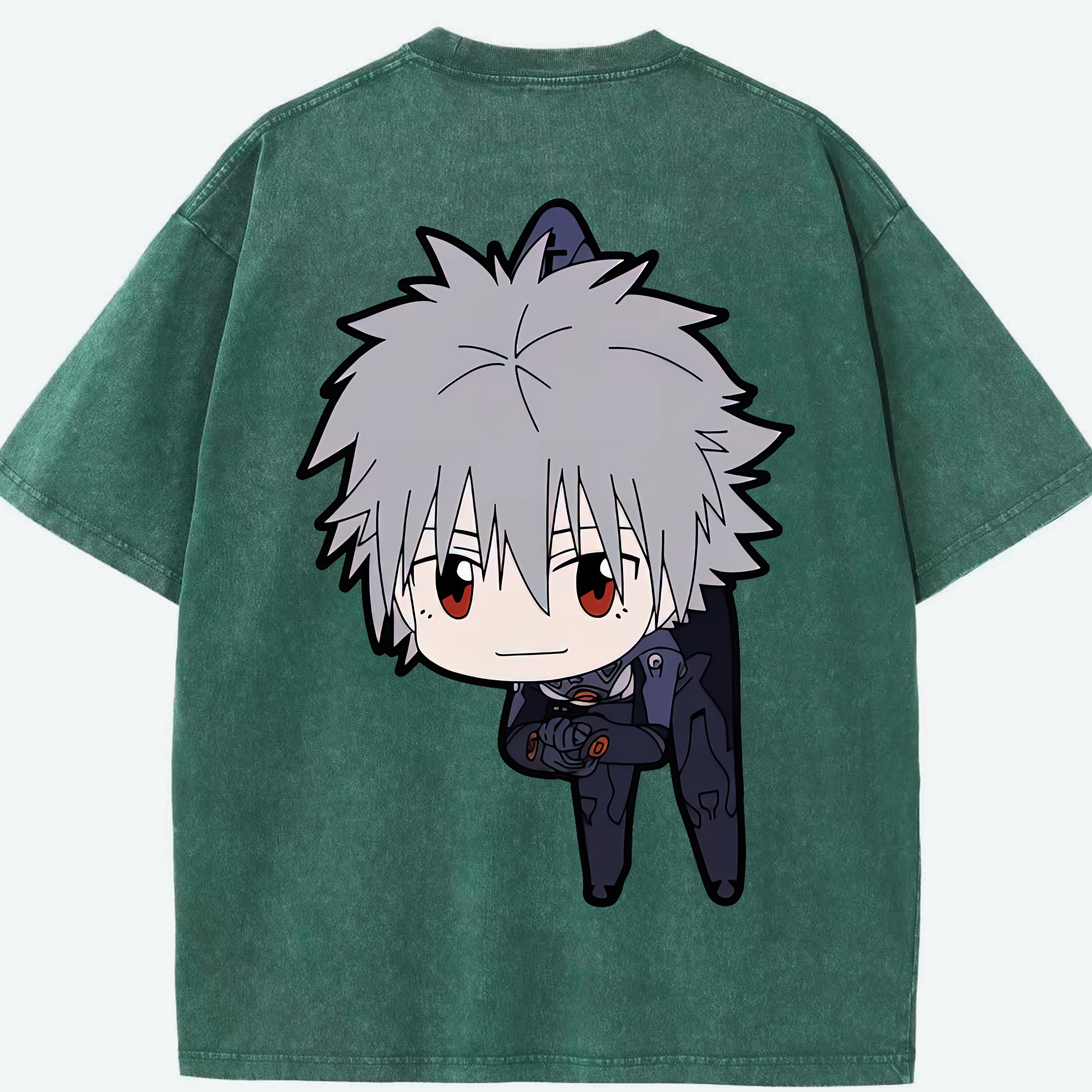 （画像用） EVA 新世紀エヴァンゲリオン 綿100% ヴィンテージ風 半袖Tシャツ（背面プリント）